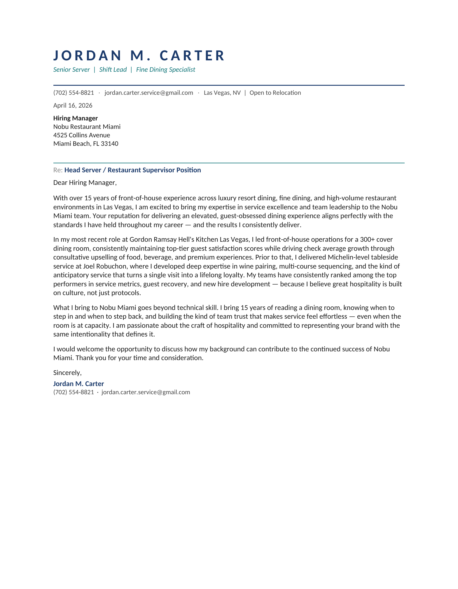 Jordan Carter Cover Letter