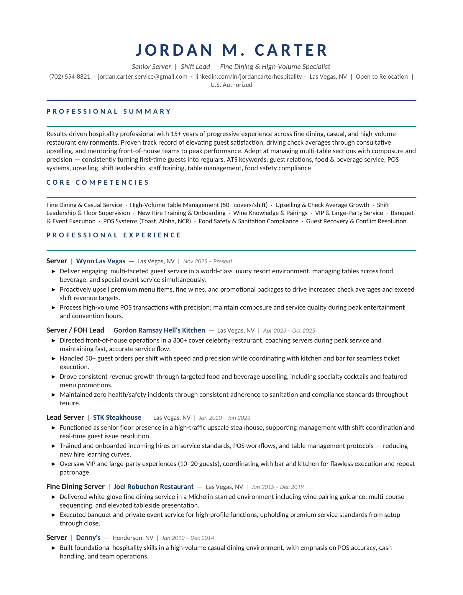Jordan Carter Resume