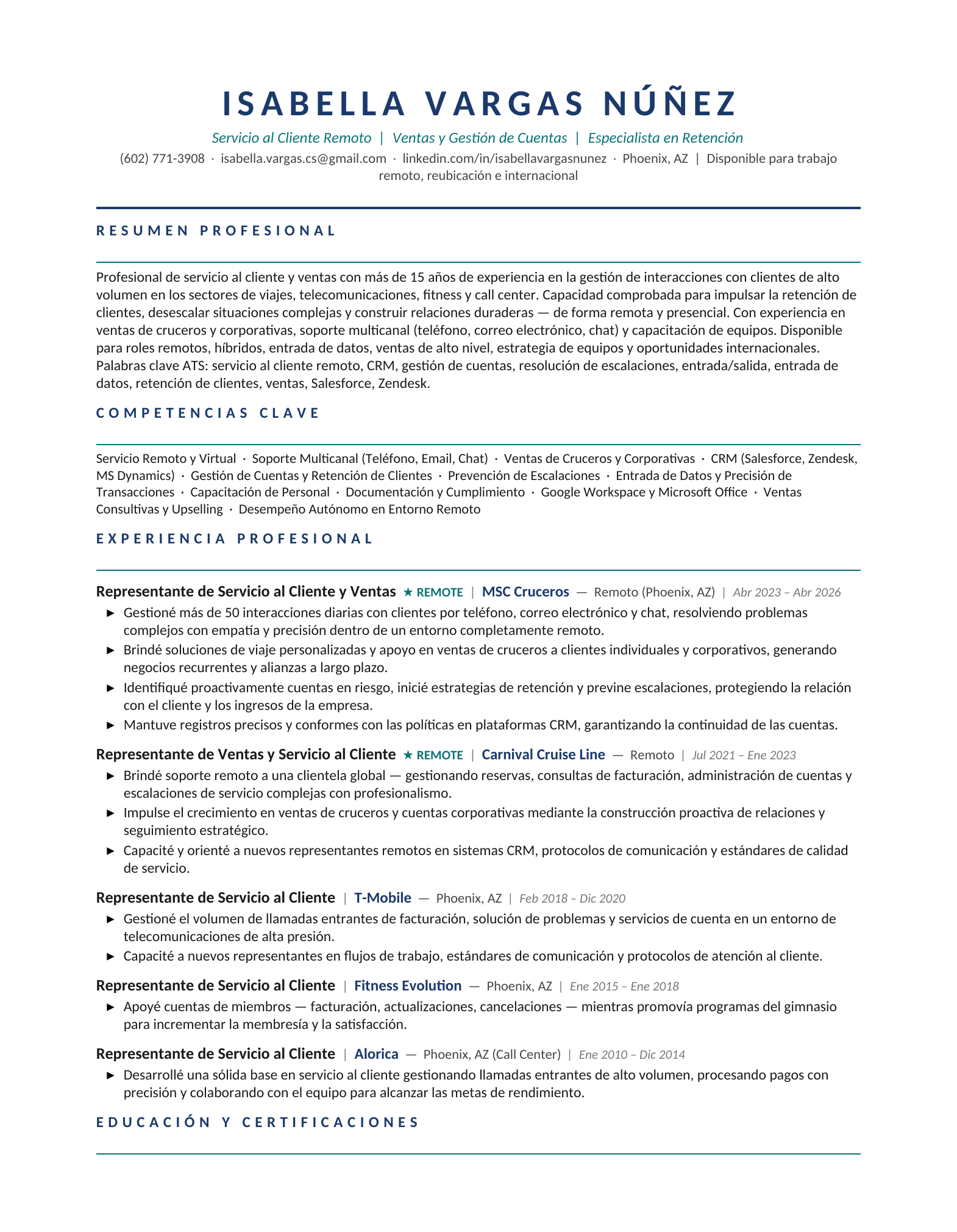 Isabella Vargas Resume